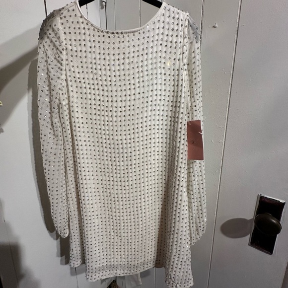 ANTHROPOLOGIE BHLDN WEDDING DRESS Elegant White Embellished Women's dress - Picture 4 of 9